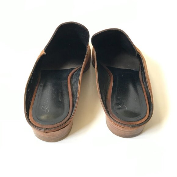 Robert Clergerie Paris Alicel Slides Mules Loafers Womens 38 8 Brown Suede Shoes - Picture 9 of 10